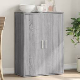 Berkfield Home Sideboard Grey Sonoma 60x31x84 cm Engineered Wood - Size: 60 x 31 x 84 cm - thumbnail 2