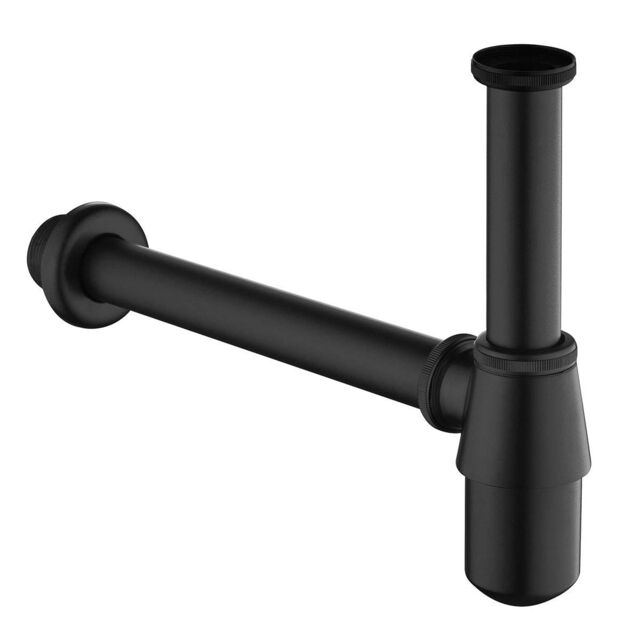 Nes Home Modern Basin Sink Bottle Trap Waste Bathroom Basin Sink Pipe Matte Black - image 1