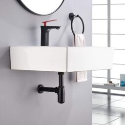Nes Home Modern Basin Sink Bottle Trap Waste Bathroom Basin Sink Pipe Matte Black - thumbnail 2