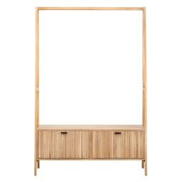 Nordlys Entryway Solid Wood Coat Rack in Light Brown - thumbnail 8