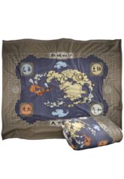 Avatar: The Last Airbender Avatar The Last Airbender Map Silky Touch Super Soft Throw Blanket 152 X 127 cm in White - thumbnail 2