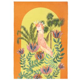 Wylder Tropics Cockatoo Outdoor/Indoor Washable Rug in Orange - Size: 120 cm x 170 cm - thumbnail 2