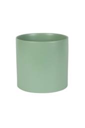KDMD Hortus Sofia Matt Sage Ceramic Pot 17cm in Light Green