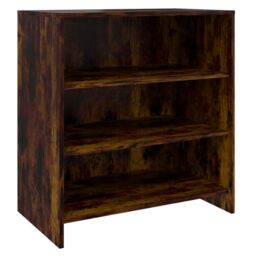 Berkfield Home Sideboard Smoked Oak 70x40.5x75 cm Engineered Wood in Brown - thumbnail 2