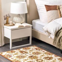 Wyld and Coco Hand Tufted Wool Area Rug Beige Brown Thick Dense Pile Oriental - Size: 80 cm x 150 cm