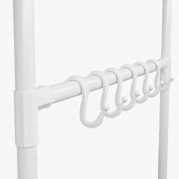 VOGREX White Heavy Duty Foldable Steel Garment Display Rack - thumbnail 6