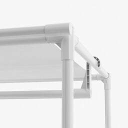 VOGREX White Heavy Duty Foldable Steel Garment Display Rack - thumbnail 4