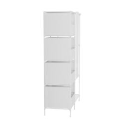 VOGREX White Heavy Duty Foldable Steel Garment Display Rack - thumbnail 3