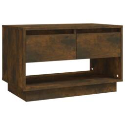 Berkfield Home TV Cabinet Smoked Oak 70x41x44 cm Engineered Wood in Brown - Size: 70 x 41 x 44 cm - thumbnail 3