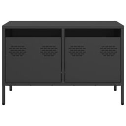 Berkfield Home TV Cabinet Black 68x39x43.5 cm Cold-rolled Steel - thumbnail 4