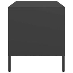 Berkfield Home TV Cabinet Black 68x39x43.5 cm Cold-rolled Steel - thumbnail 6