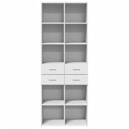 Berkfield Home Highboard White 70x42.5x185 cm Engineered Wood - thumbnail 4