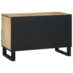 Berkfield Home TV Cabinet - 70x33.5x46 cm, Solid Mango Wood in Brown - Size: 70x33.5x46 cm - thumbnail 5