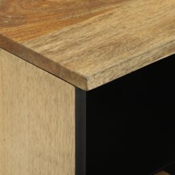 Berkfield Home TV Cabinet - 70x33.5x46 cm, Solid Mango Wood in Brown - Size: 70x33.5x46 cm - thumbnail 6