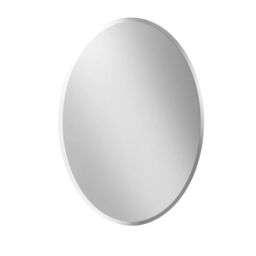 Pirlo Plush Frameless Wall Oval Vanity Mirror For Bedroom, Bathroom, Living Room in Clear - thumbnail 5