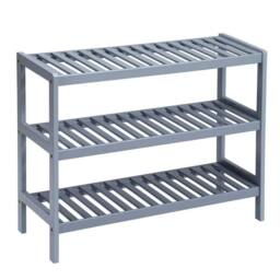 KORVIXA 3 TIER NATURAL GREY BAMBOO SHOE RACK STAND - Size: 100 cm x 100 cm - thumbnail 1