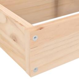 Berkfield Home Beautiful Garden Planter 4-Tier 80.5x79x36 cm Solid Wood Pine in Natural - thumbnail 7