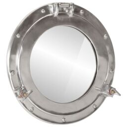 Berkfield Home vidaXL¬†Porthole Mirror¬†Wall Hanging¬†√ò38 cm¬†Aluminium & Glass in Silver - thumbnail 1