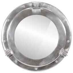 Berkfield Home vidaXL¬†Porthole Mirror¬†Wall Hanging¬†√ò38 cm¬†Aluminium & Glass in Silver - thumbnail 2
