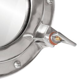 Berkfield Home vidaXL¬†Porthole Mirror¬†Wall Hanging¬†√ò38 cm¬†Aluminium & Glass in Silver - thumbnail 6