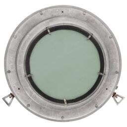 Berkfield Home vidaXL¬†Porthole Mirror¬†Wall Hanging¬†√ò38 cm¬†Aluminium & Glass in Silver - thumbnail 3