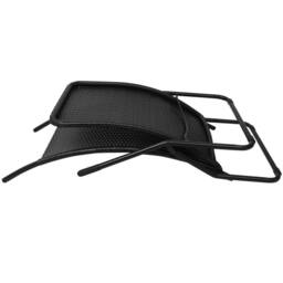Berkfield Home Elegant Folding Sun Lounger Poly Rattan Black - thumbnail 4