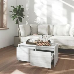 Berkfield Home Coffee Table Grey Sonoma 90x50x41.5 cm Engineered Wood - thumbnail 3
