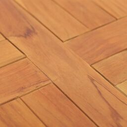 Berkfield Home Table Top Solid Teak Wood Round 2.5 cm 40 cm in Brown - thumbnail 5