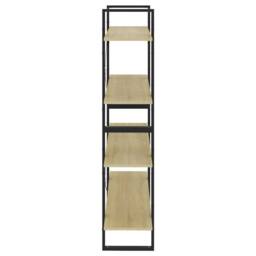 Berkfield Home 4-Tier Book Cabinet Sonoma Oak 100x30x140 cm Engineered Wood in Light Brown - Size: 100 x 30 x 140 cm - thumbnail 6