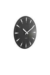 PRESENT TIME Karlsson Round Wall Clock Realista Dome - Black - thumbnail 3