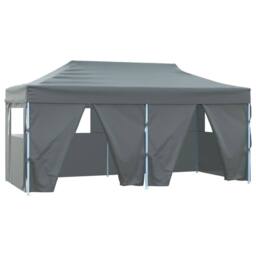 Berkfield Home Professional Folding Party Tent with 3 Sidewalls 3x4 m Steel Anth… in Grey - thumbnail 3