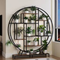 EONLION Plant Stand with Grow Light, 7-Tiered in Brown - thumbnail 5