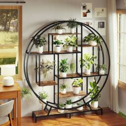 EONLION Plant Stand with Grow Light, 7-Tiered in Brown