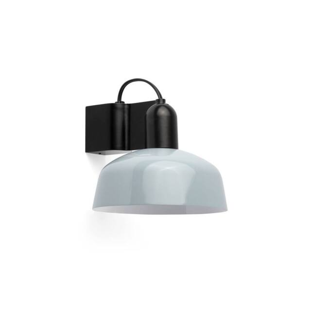 Netlighting Tatawin Dome Wall Lamp Black Gloss Grayish Blue 1x E27 in Light Blue - image 1