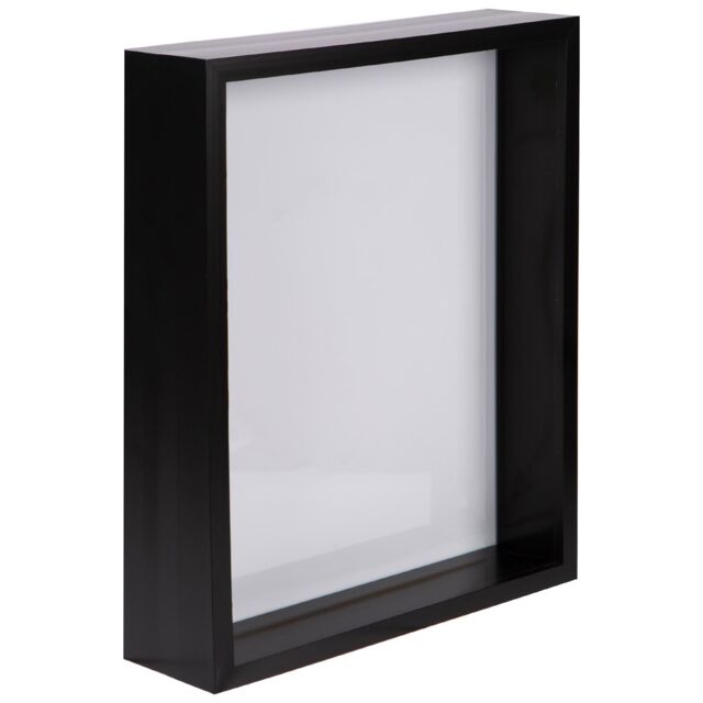 "Nicola Spring 3D Deep Box Photo Frame - 8 x 10"" - Pack of 1 in Black" - image 1