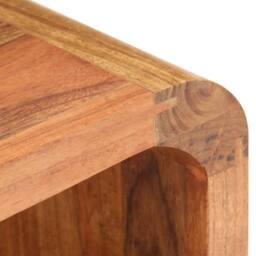 Berkfield Home Bedside Table 40x30x60 cm Solid Acacia Wood Honey Finish in Brown - Size: 40 x 30 x 60 cm - thumbnail 6