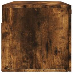 Berkfield Home Wall Cabinet Smoked Oak 100x36.5x35 cm Engineered Wood in Brown - thumbnail 7