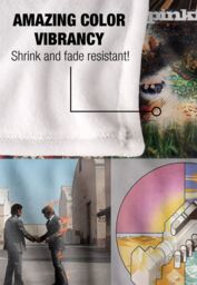 Pink Floyd Album Covers Grid Pattern Silky Touch Super Soft Throw Blanket 152 X 127 cm in White - thumbnail 4
