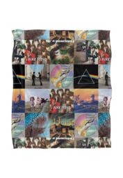 Pink Floyd Album Covers Grid Pattern Silky Touch Super Soft Throw Blanket 152 X 127 cm in White - thumbnail 1