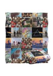 Pink Floyd Album Covers Grid Pattern Silky Touch Super Soft Throw Blanket 152 X 127 cm in White - thumbnail 2
