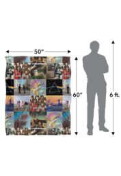 Pink Floyd Album Covers Grid Pattern Silky Touch Super Soft Throw Blanket 152 X 127 cm in White - thumbnail 5