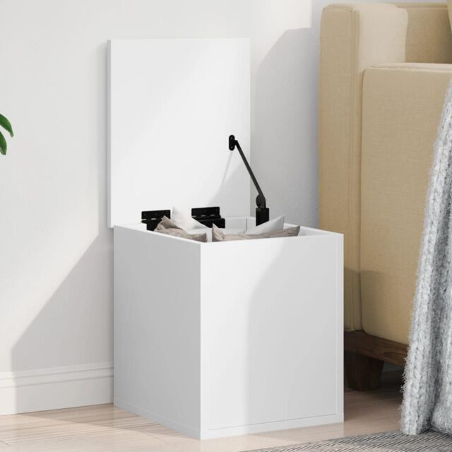 Berkfield Home Storage Box White 30x35x35 cm Engineered Wood - Size: 30 x 35 x 35 cm - image 1