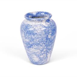 Verano Spanish Ceramics Burbujas Ceramic Small Vase Home Décor 24cm in Blue