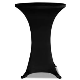 Berkfield Home Standing Table Cover √ò80 cm Black Stretch 4 pcs - thumbnail 4