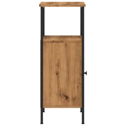 Berkfield Home Bedside Cabinets 2 pcs Artisan Oak 41x31x80 cm Engineered Wood in Brown - Size: 41 x 31 x 80 cm - thumbnail 7