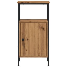 Berkfield Home Bedside Cabinets 2 pcs Artisan Oak 41x31x80 cm Engineered Wood in Brown - Size: 41 x 31 x 80 cm - thumbnail 5