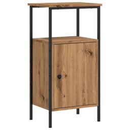 Berkfield Home Bedside Cabinets 2 pcs Artisan Oak 41x31x80 cm Engineered Wood in Brown - Size: 41 x 31 x 80 cm - thumbnail 6