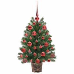 Berkfield Home Artificial Christmas Tree with 150 LEDs Green 75 cm PE & PVC - thumbnail 4