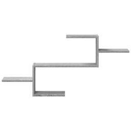 Berkfield Home Wall Shelf Grey Sonoma 104x15x49 cm Engineered Wood - Size: 104 x 15 x 49 cm - thumbnail 4