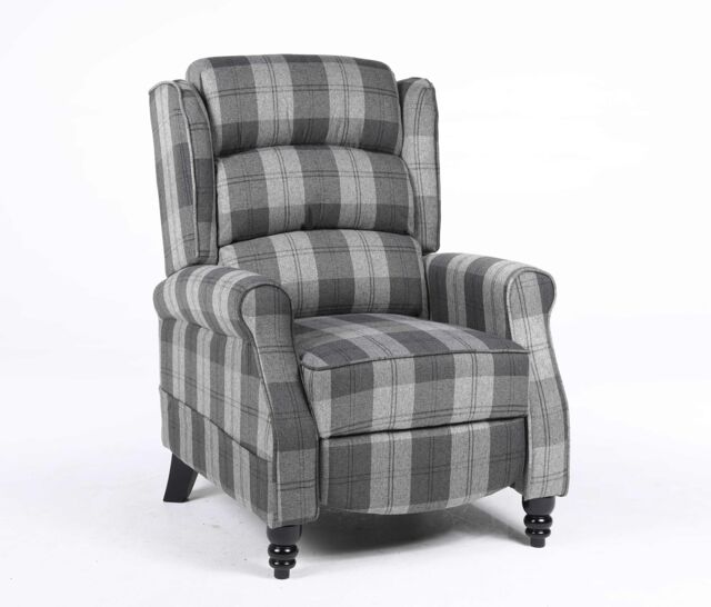 SquareBoxx Kensington Premier Recliner Armchair in Grey - image 1